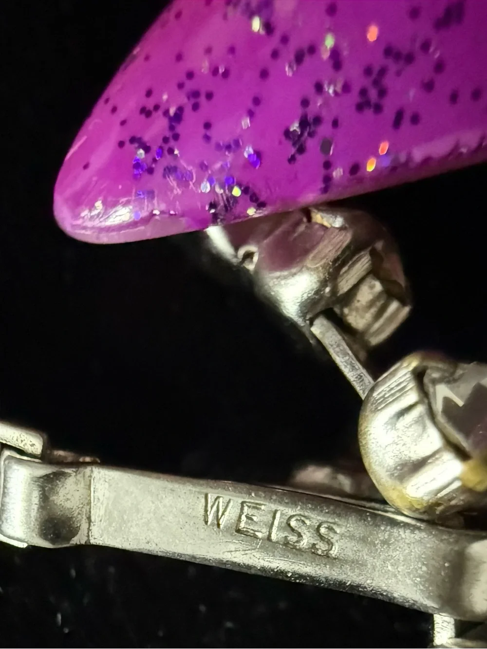 Signed Weiss Mid-Century Rhinestone Choker Vintage 1950s Glam Necklace - Picture 7 of 8